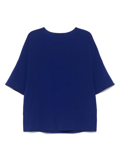 Keyhole-Neck Blouse