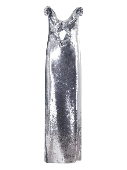 Metallic-Finish Gown