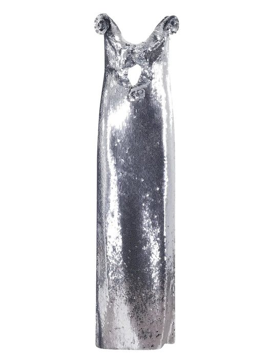 Metallic-Finish Gown