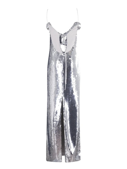 Metallic-Finish Gown