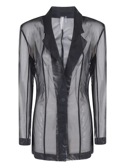 Sheer Longline Blazer
