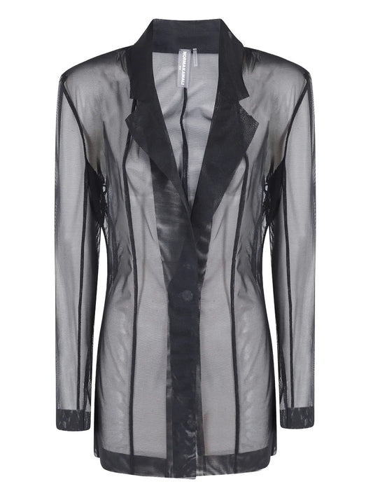 Sheer Longline Blazer