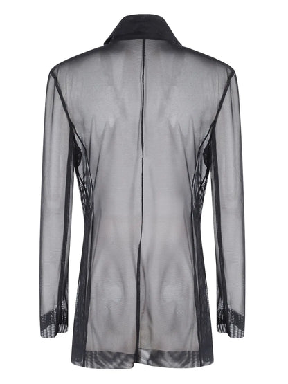 Sheer Longline Blazer
