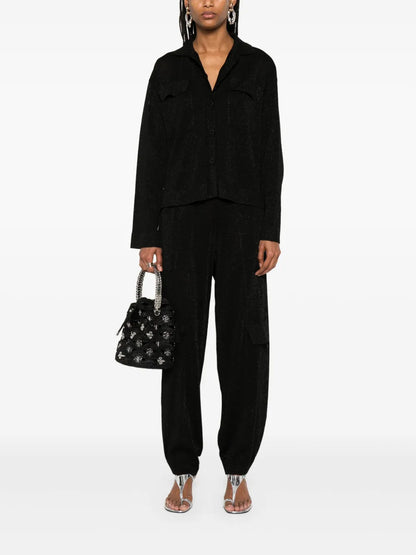 Lurex-Detail Track Pants
