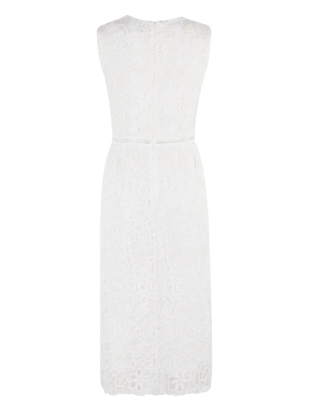 Lace-Detailing Midi Dress