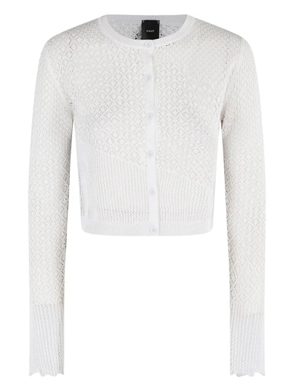 Crochet-Knit Cardigan