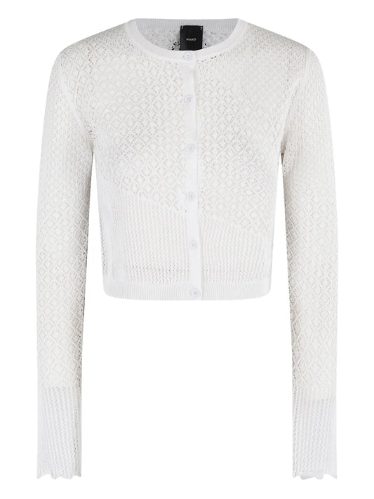 Crochet-Knit Cardigan