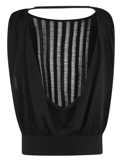 Pleated-Back Top