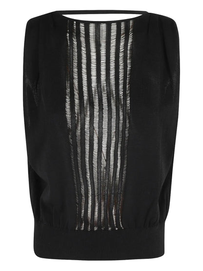 Pleated-Back Top