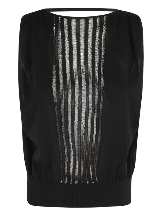 Pleated-Back Top