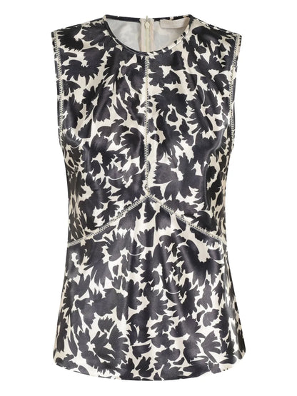 Raven Floral-Print Sleeveless Top