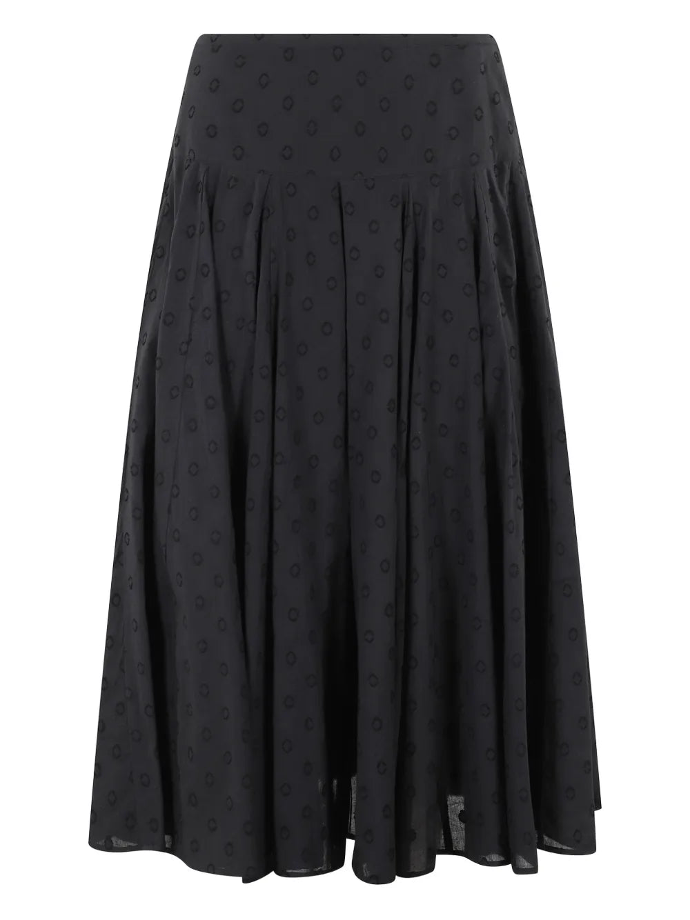 Luisa Dotted Midi Skirt