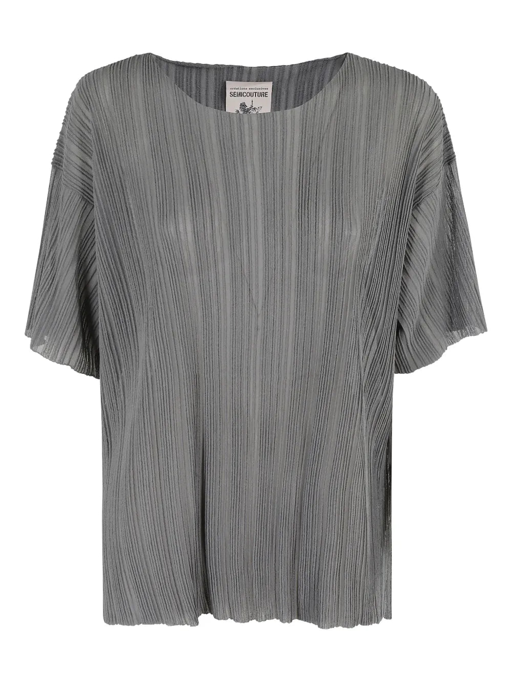 Pleated Sheer Top