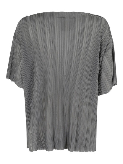 Pleated Sheer Top