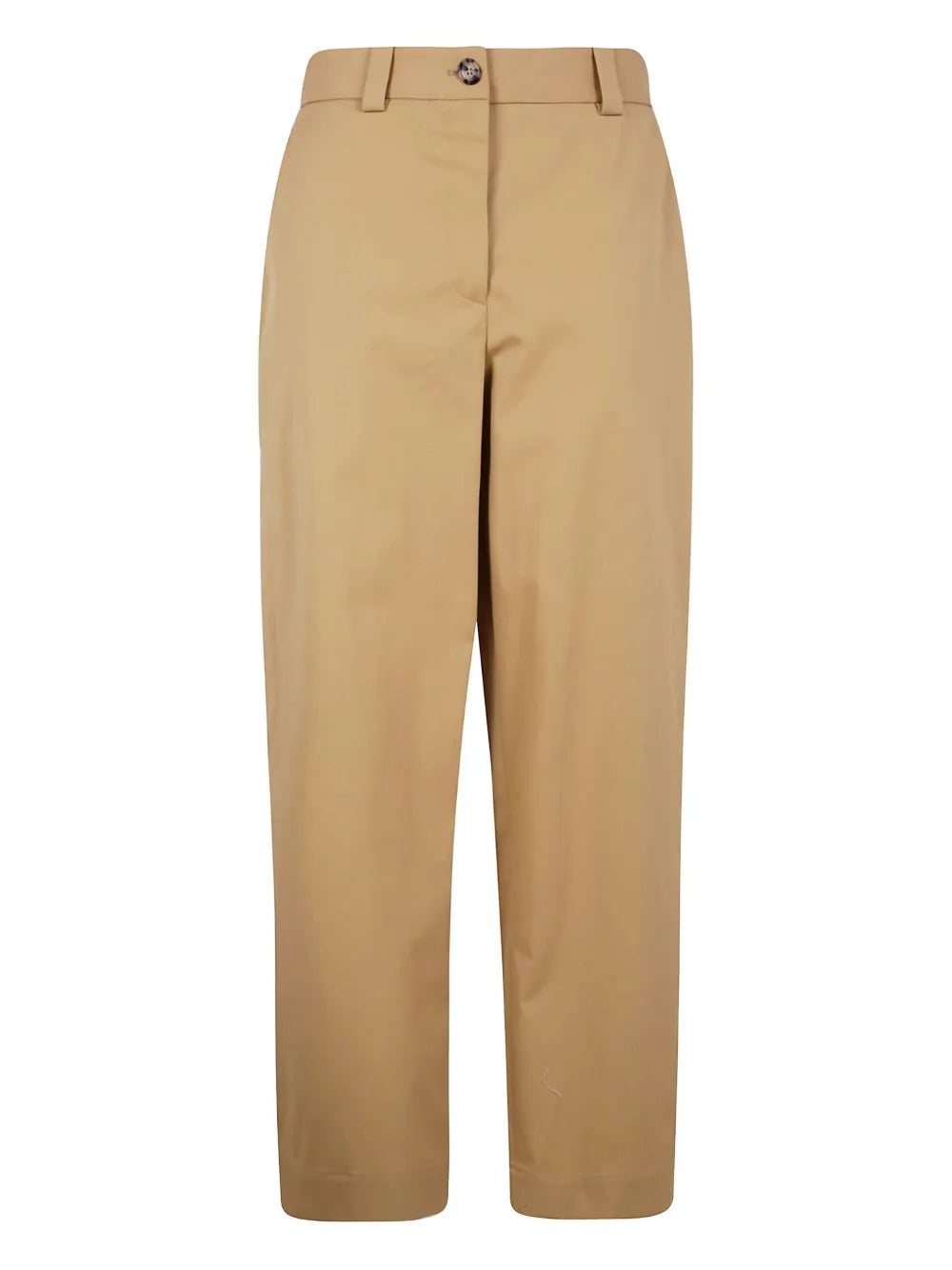 Cotton Straight-Leg Trousers