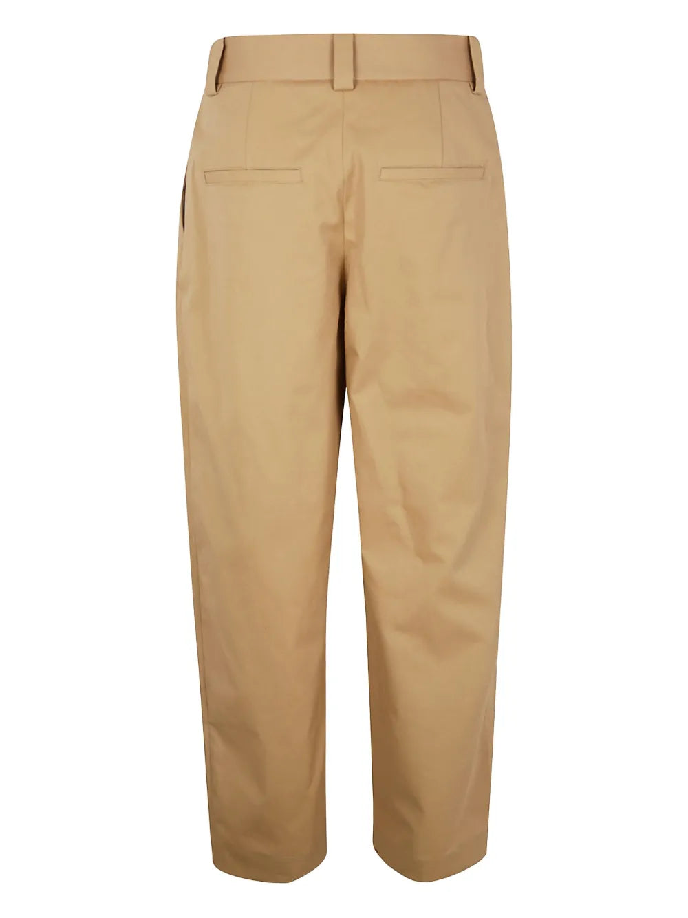 Cotton Straight-Leg Trousers