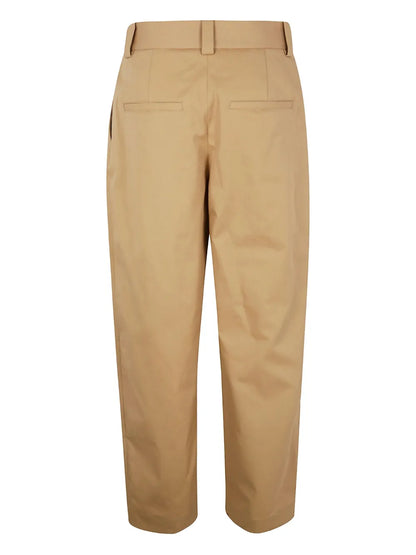 Cotton Straight-Leg Trousers