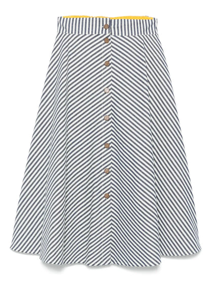 Striped Midi Skirt