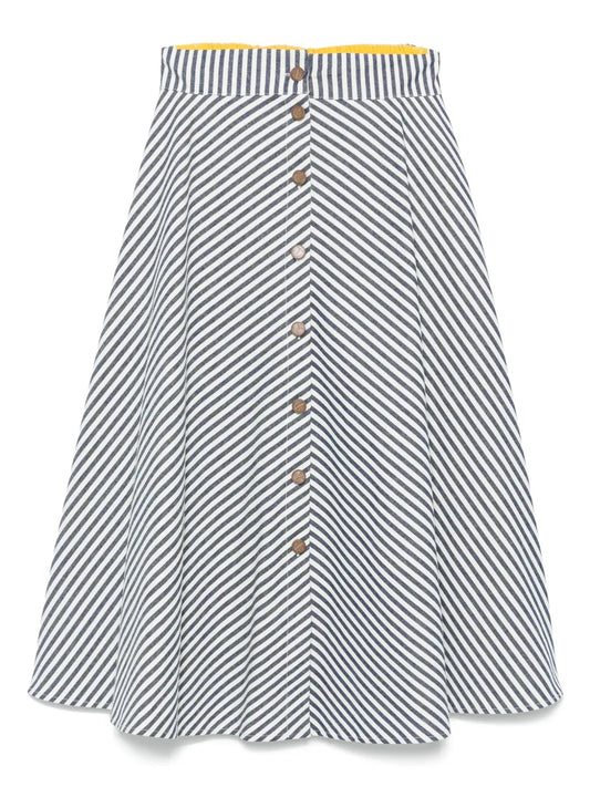 Striped Midi Skirt