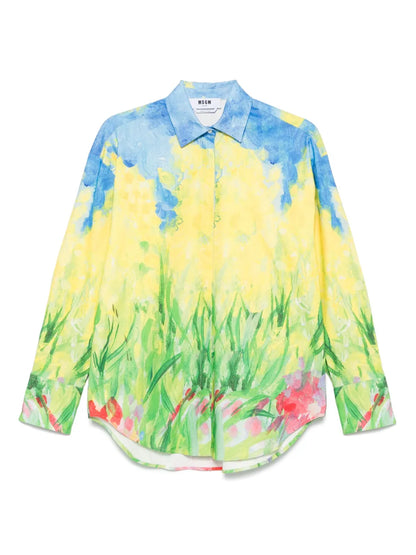 Painting-Print Shirt