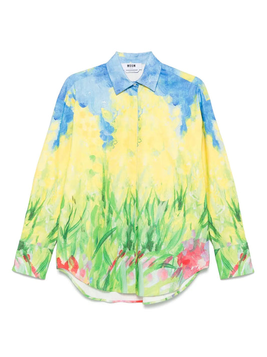 Painting-Print Shirt