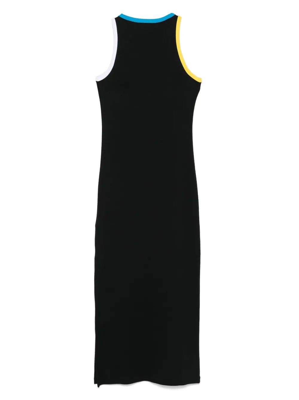Contrasting-Trim Maxi Dress