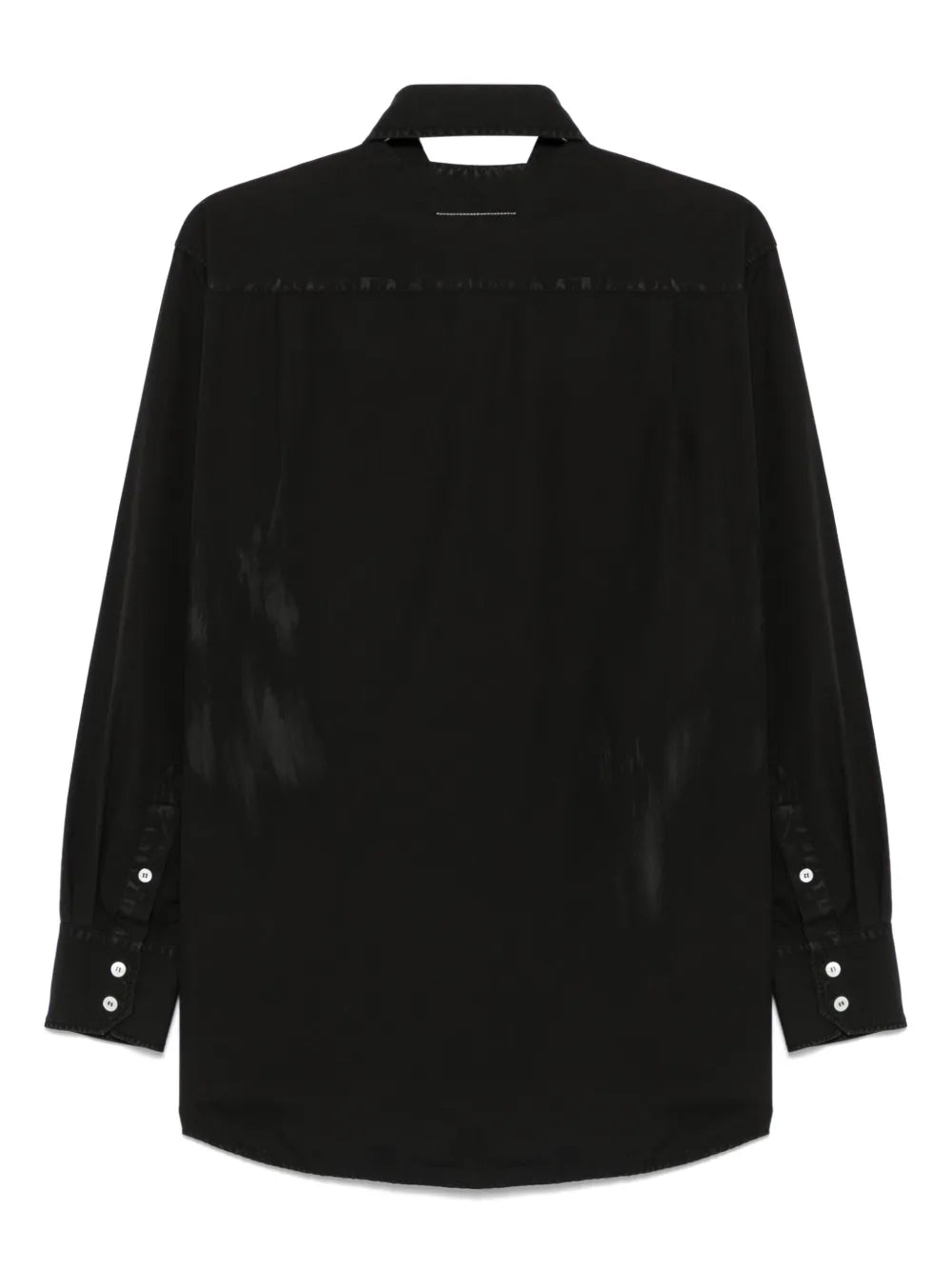 Cut-Out-Collar Shirt