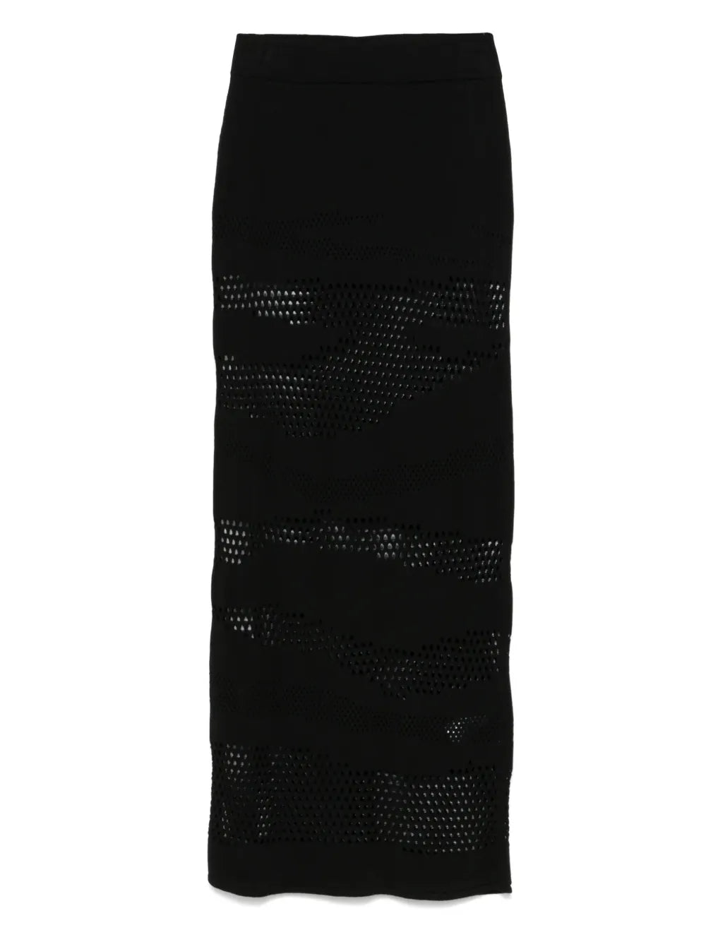 Drop-Stitch-Detailing Maxi Skirt