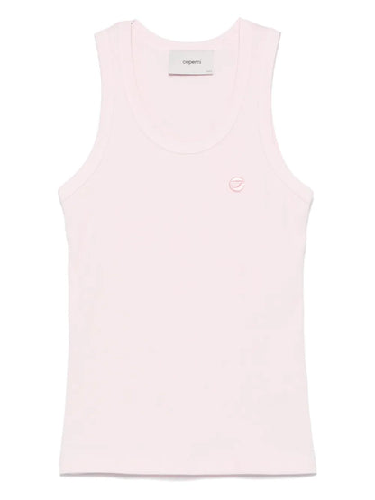 Ribbed Logo Tank Top