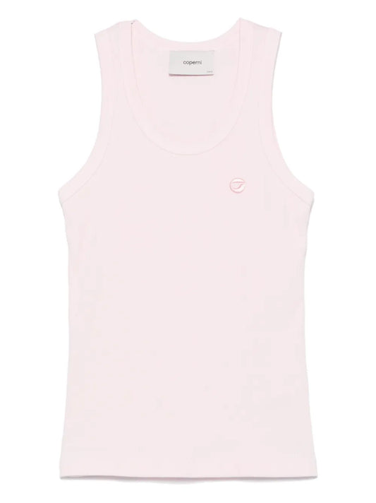 Ribbed Logo Tank Top