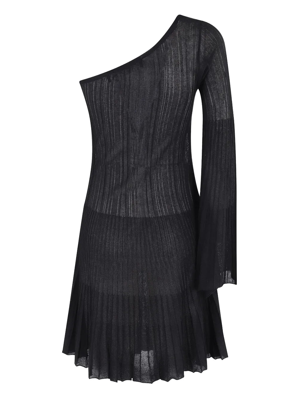 Asymmetric Pleated Dress