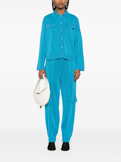 Lurex-Detail Track Pants