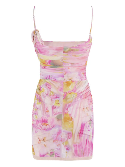 Floral-Print Minidress