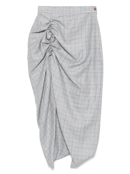 Side Panther Midi Skirt