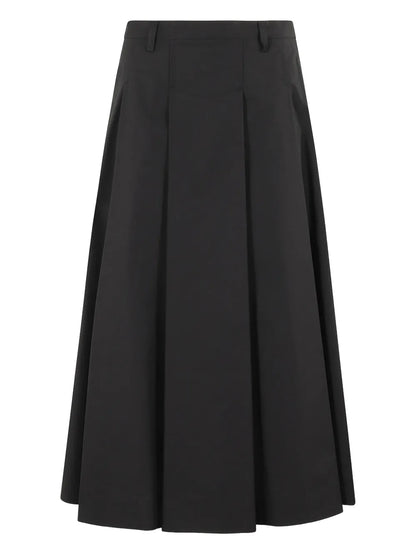 Pleated Midi Skirt
