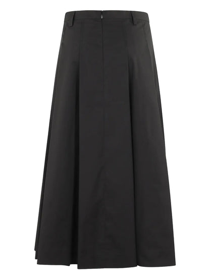 Pleated Midi Skirt
