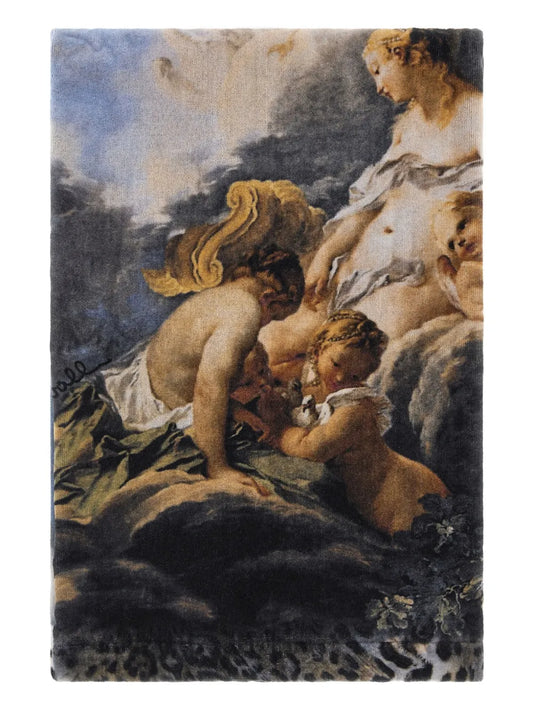 Wild Leda-Print Beach Towel