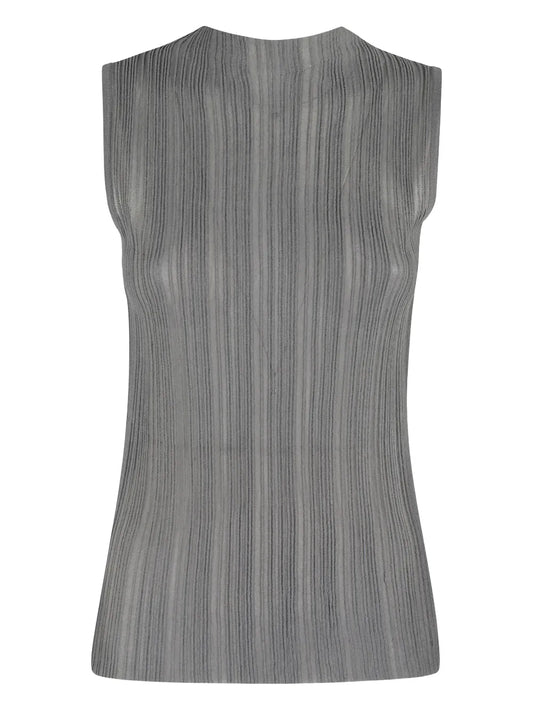 Ribbed Sleeveless Top