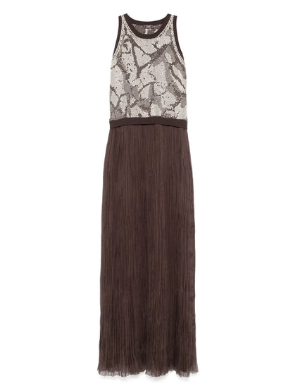 Pleated Maxi Dress