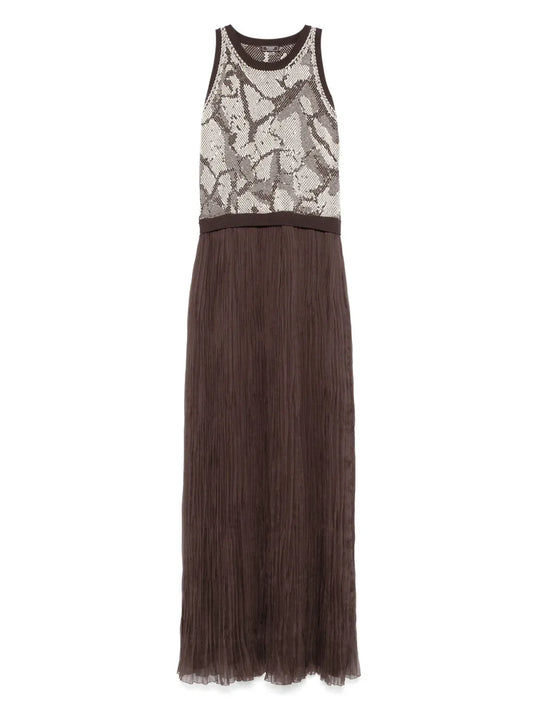 Pleated Maxi Dress