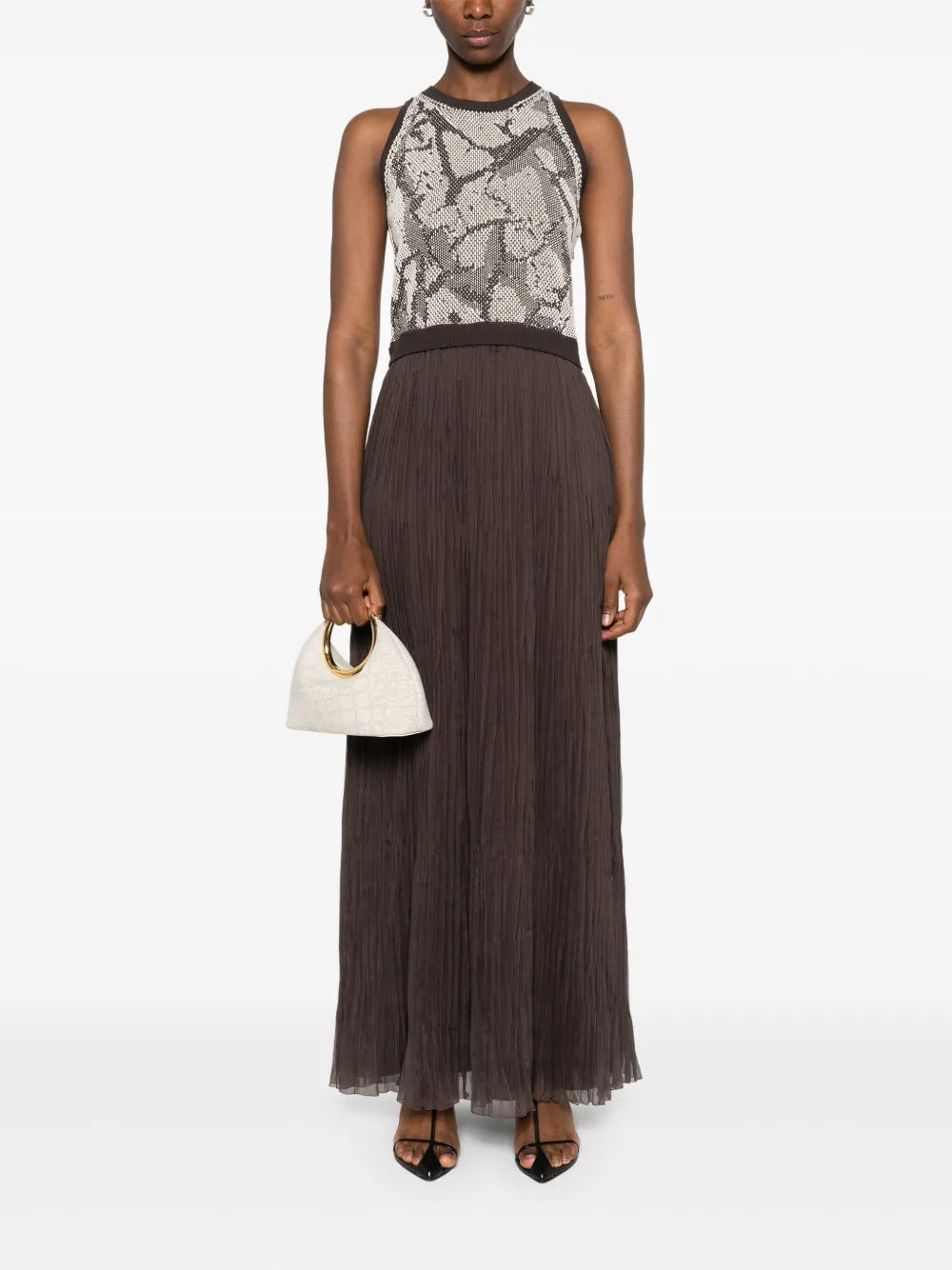 Pleated Maxi Dress