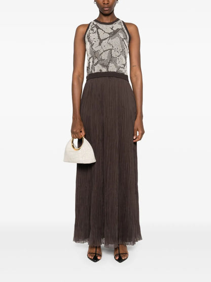 Pleated Maxi Dress
