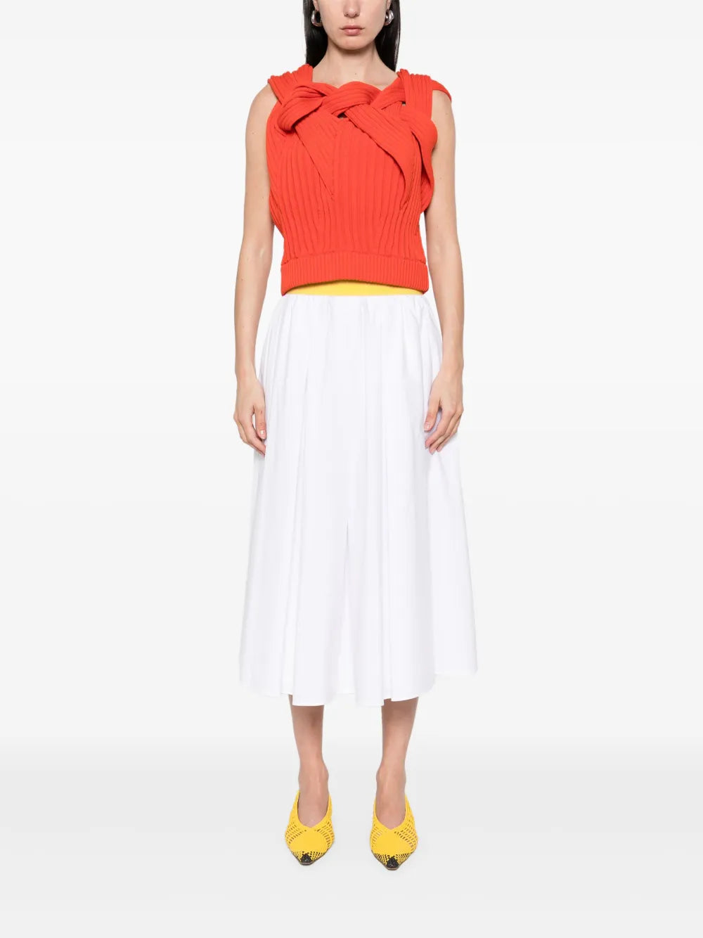 Poplin Midi Skirt