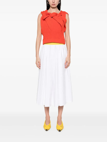 Poplin Midi Skirt