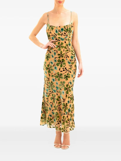 Floral-Print Midi Dress