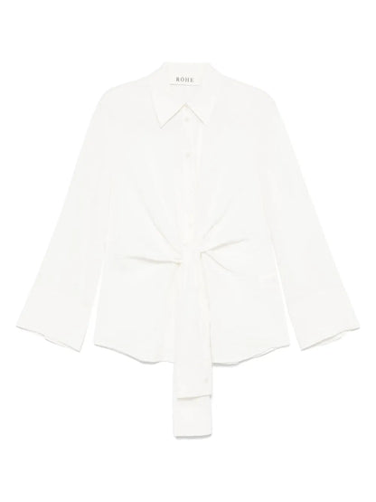 Knotted Hammered Shirt