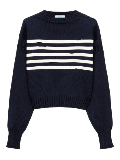 Striped Cotton Sweater