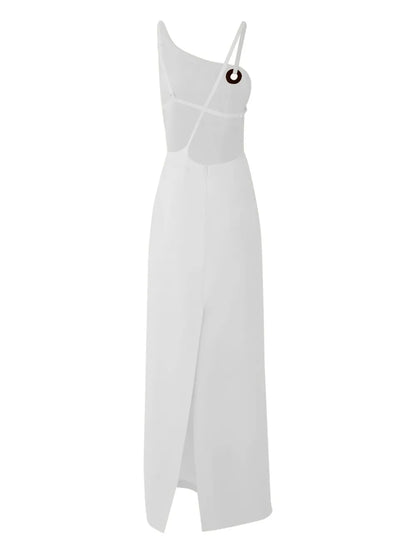 Asymmetric-Design Dress