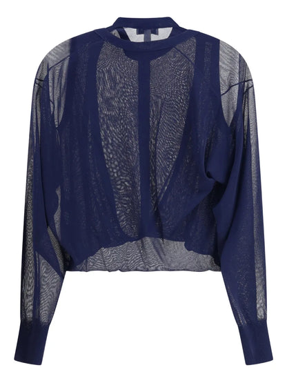 Semi-Sheer Blouse