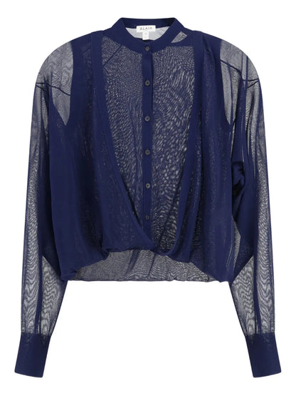 Semi-Sheer Blouse